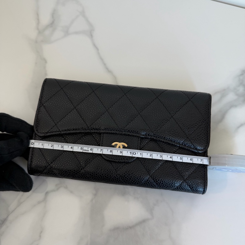 CHANEL 三折長夾 零錢包/卡包/錢包 購證🩷-13