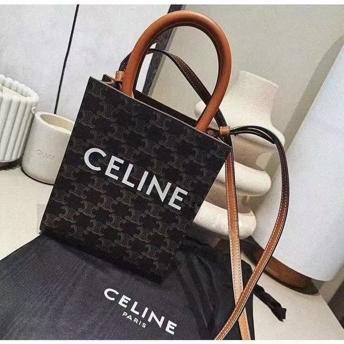 CELINE老花琴譜包 手提長方托特包 全新品配件塵袋-0
