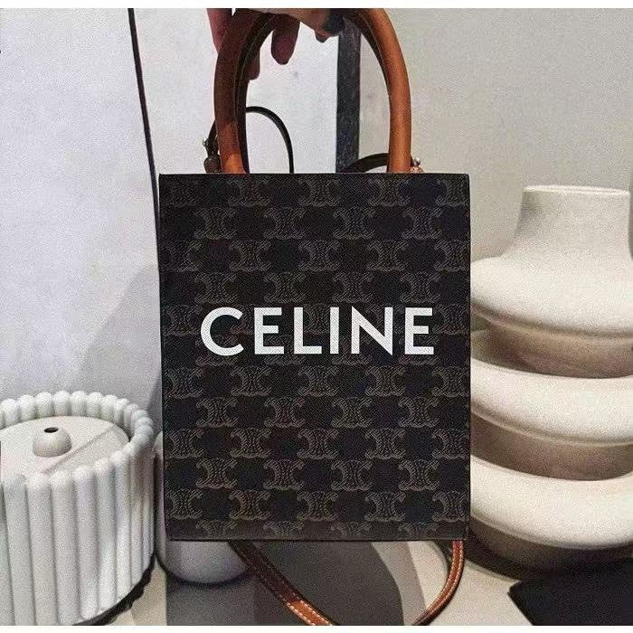 CELINE老花琴譜包 手提長方托特包 全新品配件塵袋-3