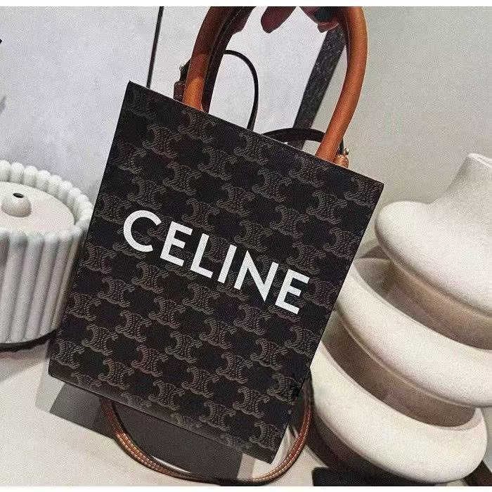 CELINE老花琴譜包 手提長方托特包 全新品配件塵袋-5