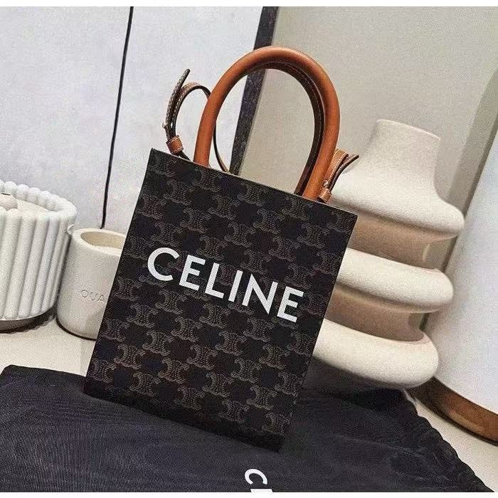 CELINE老花琴譜包 手提長方托特包 全新品配件塵袋-7
