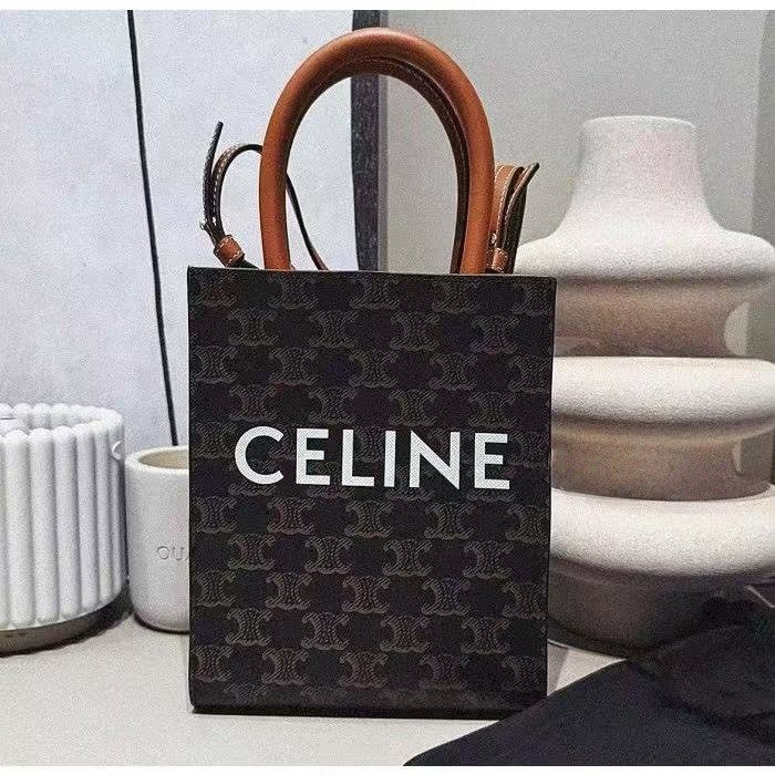 CELINE老花琴譜包 手提長方托特包 全新品配件塵袋-9