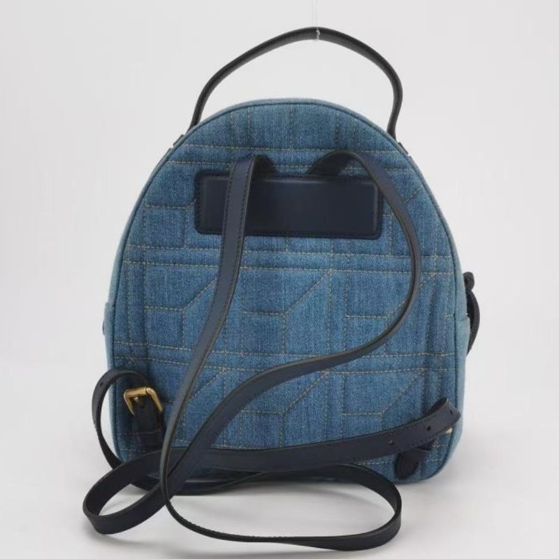 Gucci牛仔珍珠後背包 99新配件塵袋 23.5*25*11-1