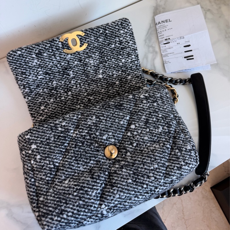 CHANEL 毛呢bag 購證 晶片🩷讓自己快樂吧！-9