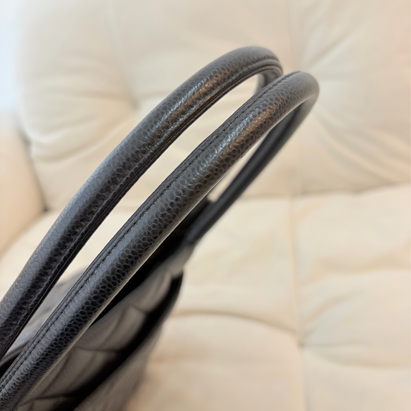 Chanel 希爾頓荔枝牛皮金幣包-4