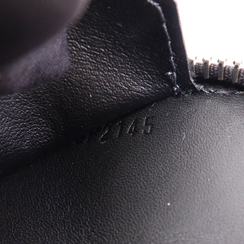 LOUIS VUITTON 牛皮皮革E-Zip Long V-Line銀扣手拿包-7