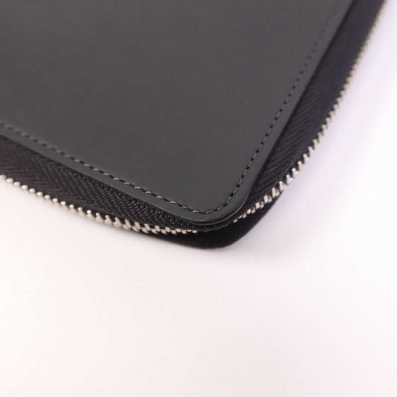LOUIS VUITTON 牛皮皮革E-Zip Long V-Line銀扣手拿包-11
