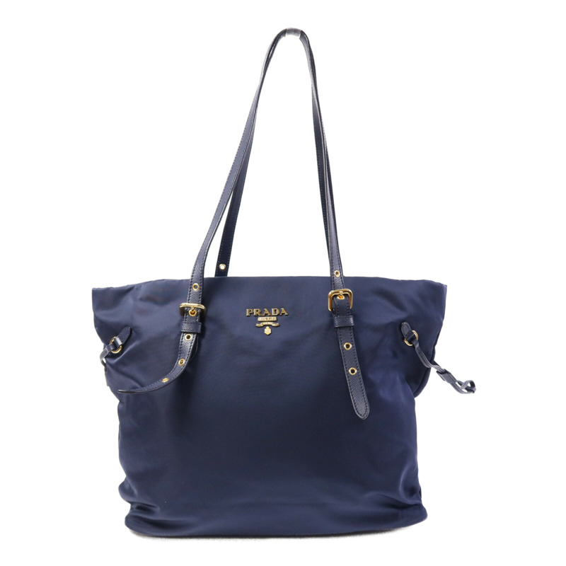 PRADA 尼龍Tote Bag金扣手挽袋-0