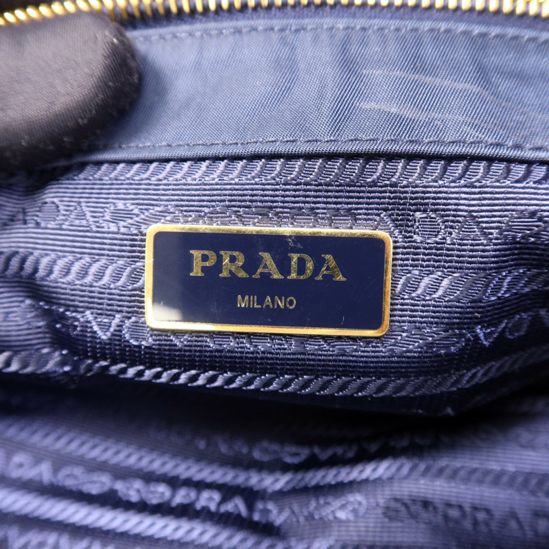 PRADA 尼龍Tote Bag金扣手挽袋-5