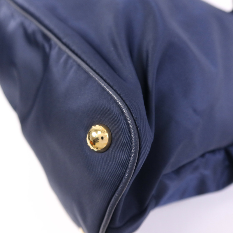 PRADA 尼龍Tote Bag金扣手挽袋-10