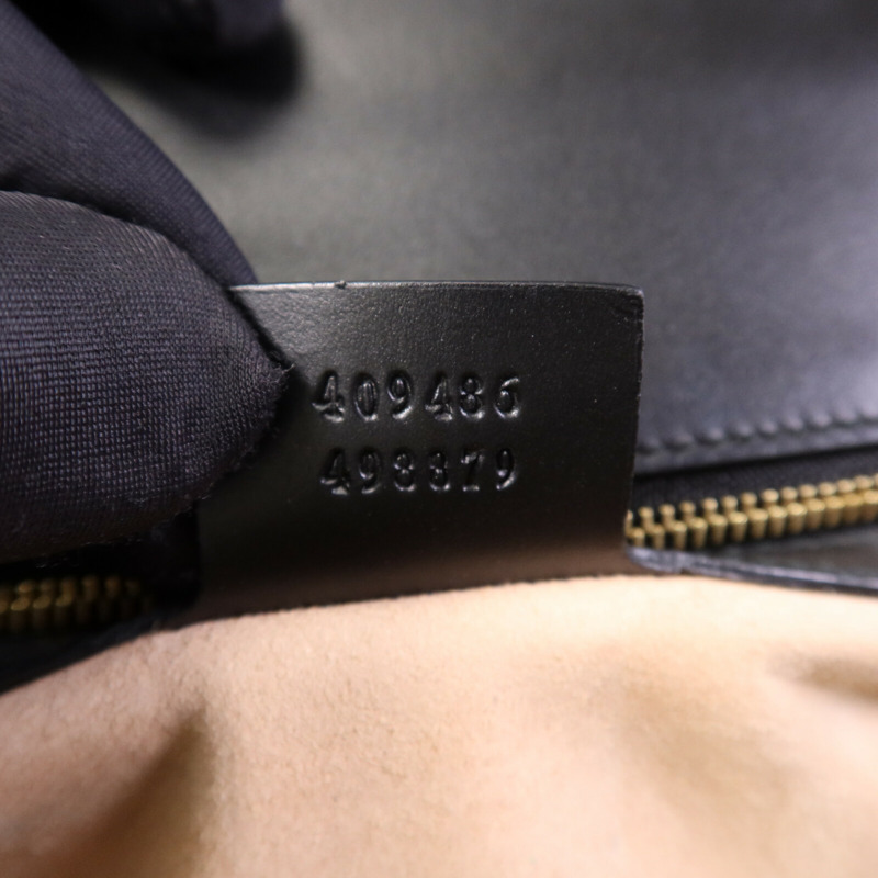 GUCCI 牛皮皮革Padlock Medium金扣鏈帶肩背袋-6