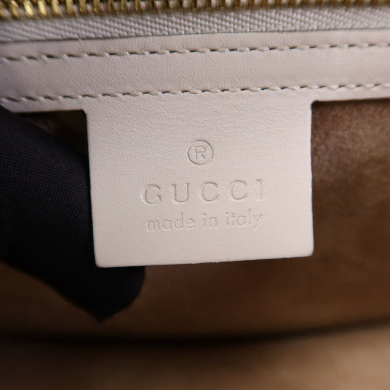 GUCCI 牛皮皮革Sylvie金扣肩背袋-5