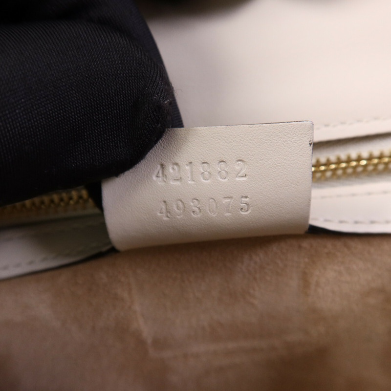 GUCCI 牛皮皮革Sylvie金扣肩背袋-7