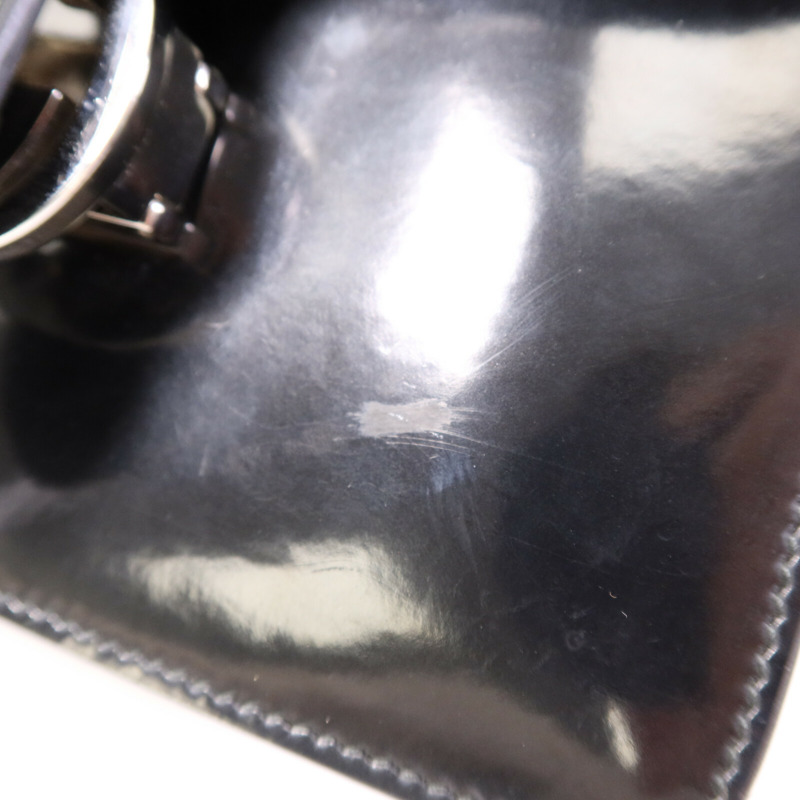 GUCCI 皮革Interlocking Small銀扣肩背袋-14