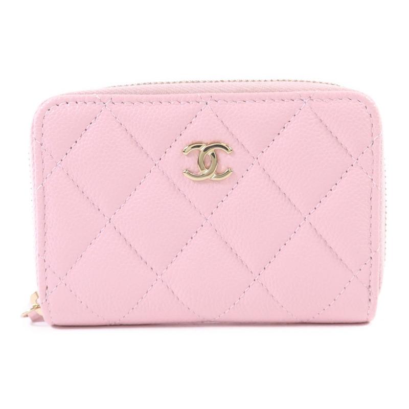 CHANEL 牛皮皮革Card Case金扣卡片套-0