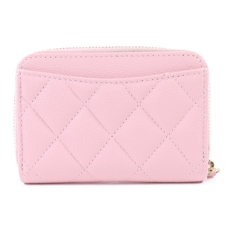 CHANEL 牛皮皮革Card Case金扣卡片套-1