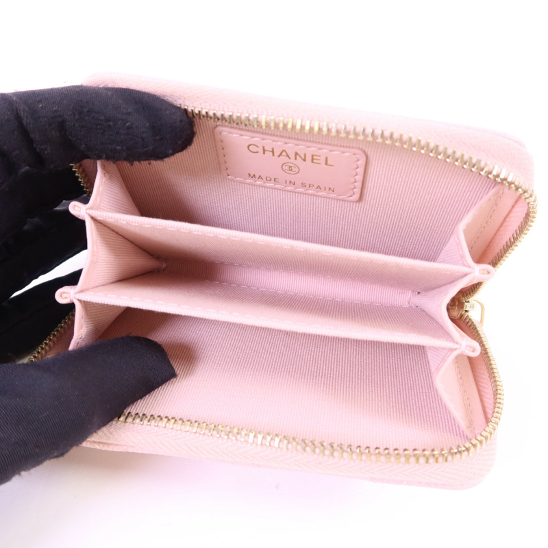 CHANEL 牛皮皮革Card Case金扣卡片套-4