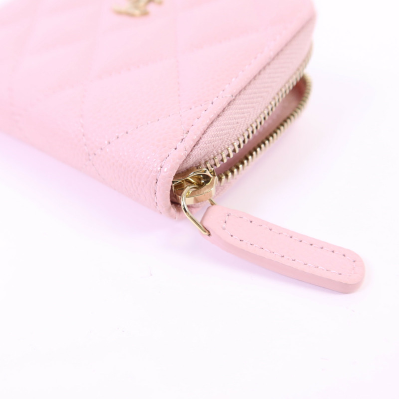 CHANEL 牛皮皮革Card Case金扣卡片套-7