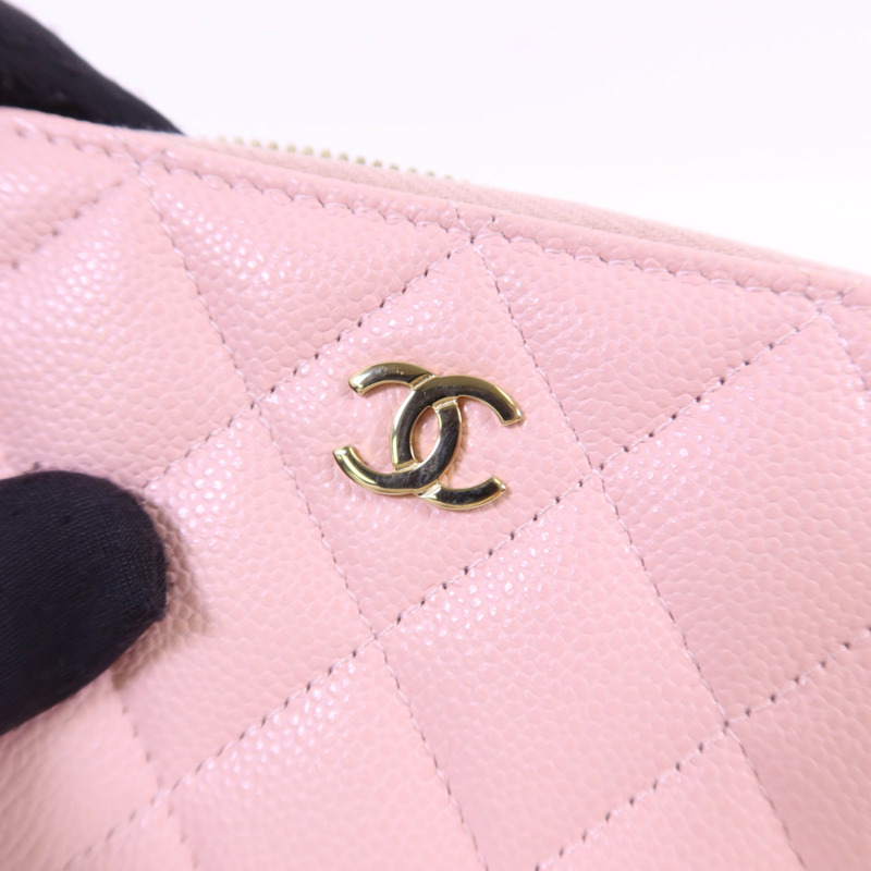 CHANEL 牛皮皮革Card Case金扣卡片套-8