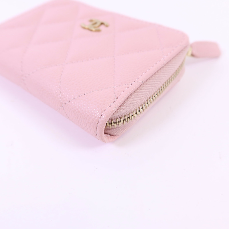 CHANEL 牛皮皮革Card Case金扣卡片套-9