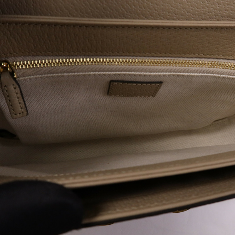 GUCCI 塗層帆布Horsebit 1955 MM金扣肩背袋-4