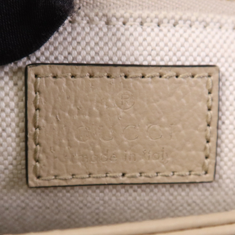 GUCCI 塗層帆布Horsebit 1955 MM金扣肩背袋-5