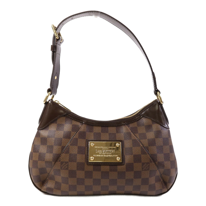 LOUIS VUITTON Damier Thames PM金扣肩背袋-0