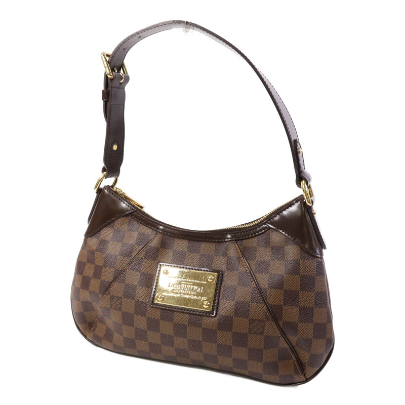 LOUIS VUITTON Damier Thames PM金扣肩背袋-2