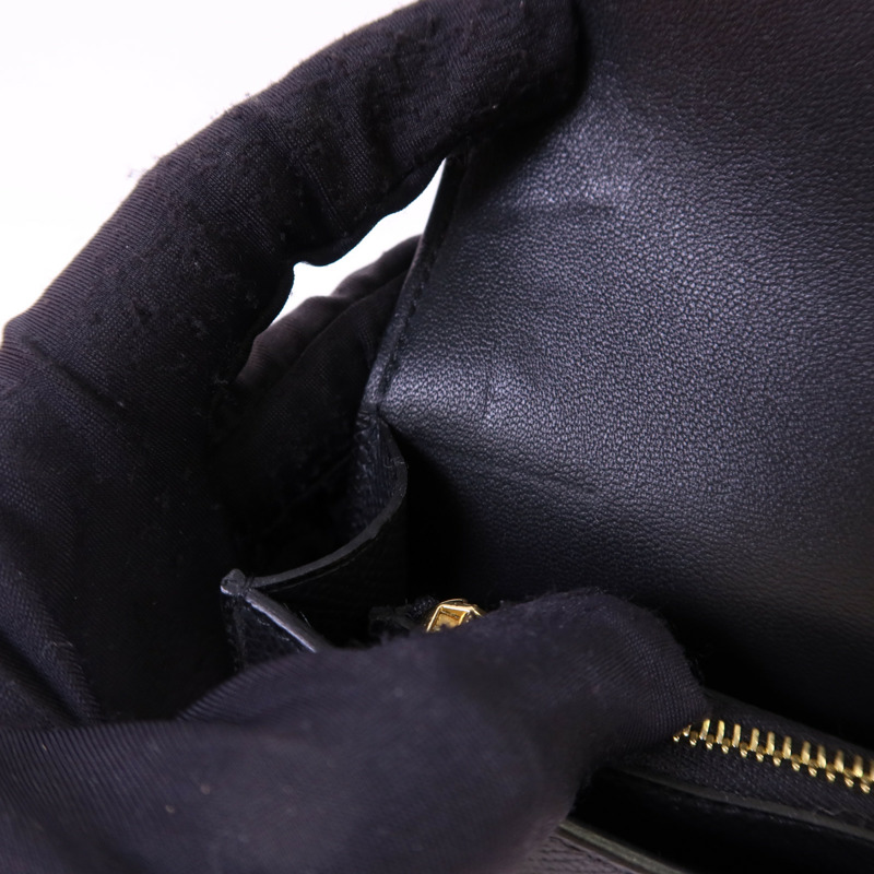 HERMES Epsom皮革Constance Slim金扣錢包Noir-17