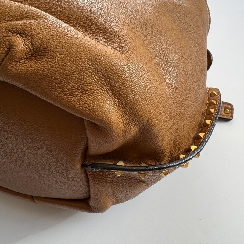 🎉美國大牌  Marc Jacobs 駝色金色鎖頭手提包-4