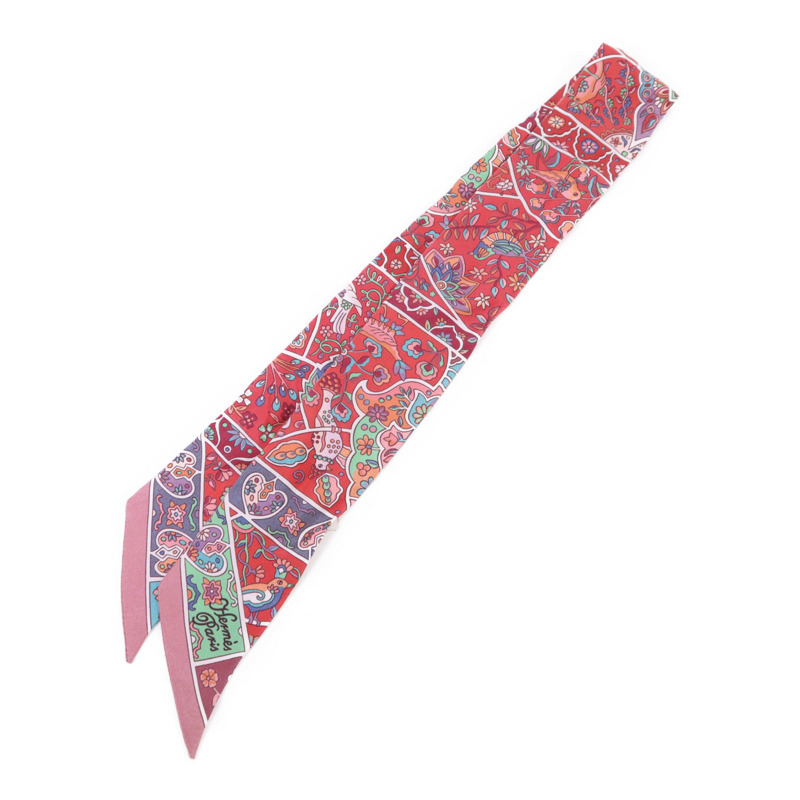 HERMES 絲質Twilly絲巾-0