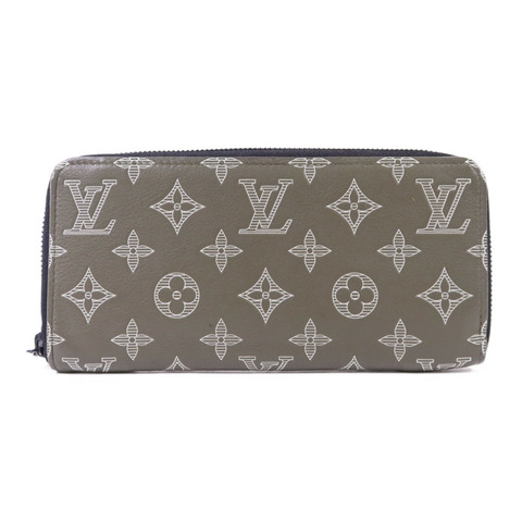 LOUIS VUITTON Monogram Shadow Zipper Wallet Horzontal長錢包