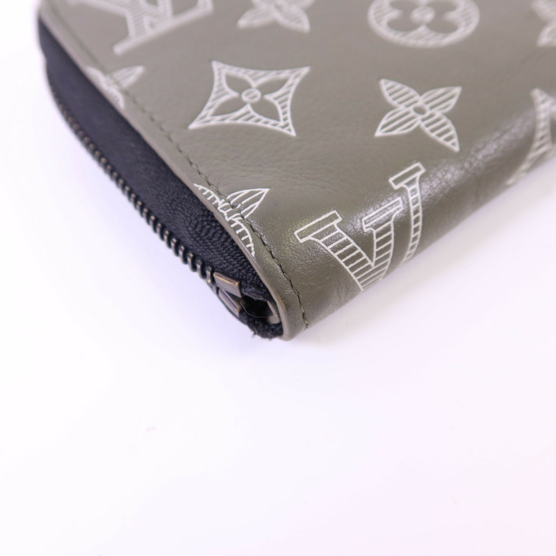 LOUIS VUITTON Monogram Shadow Zipper Wallet Horzontal長錢包-8