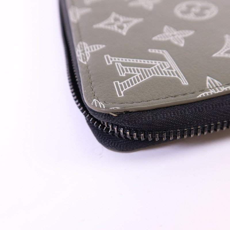 LOUIS VUITTON Monogram Shadow Zipper Wallet Horzontal長錢包-11