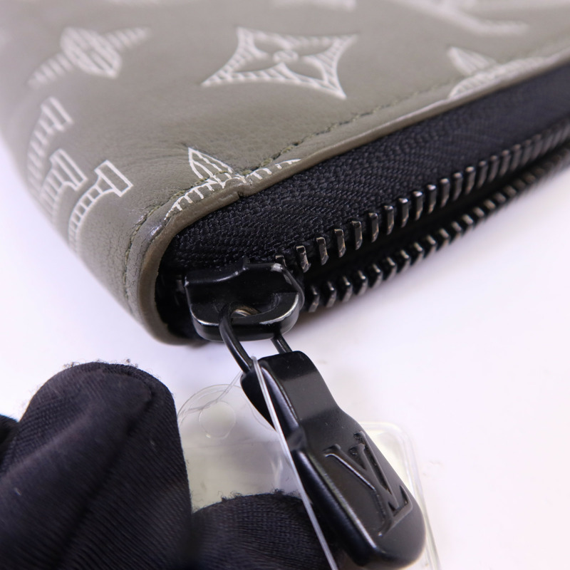 LOUIS VUITTON Monogram Shadow Zipper Wallet Horzontal長錢包-12