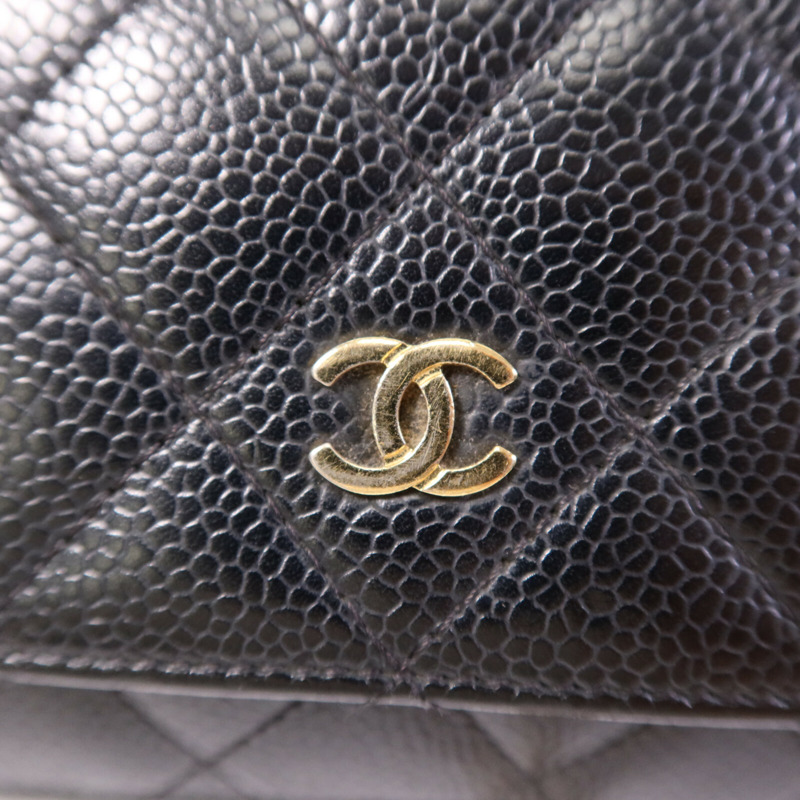 CHANEL 牛皮皮革WOC Wallet On Chain銀扣鏈帶肩背袋-6