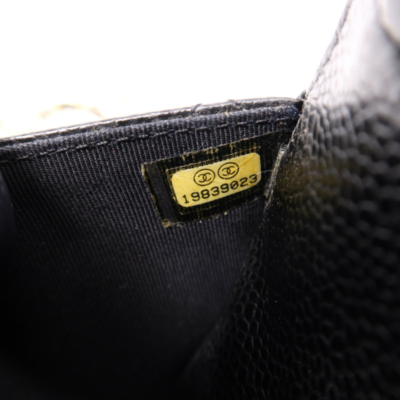 CHANEL 牛皮皮革WOC Wallet On Chain銀扣鏈帶肩背袋-7