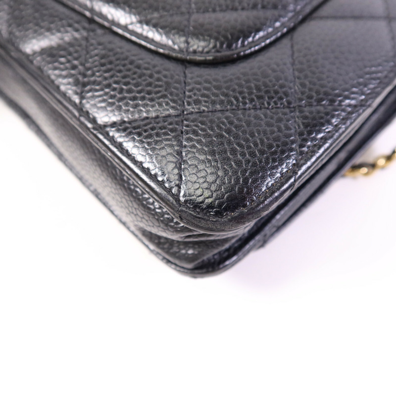 CHANEL 牛皮皮革WOC Wallet On Chain銀扣鏈帶肩背袋-11