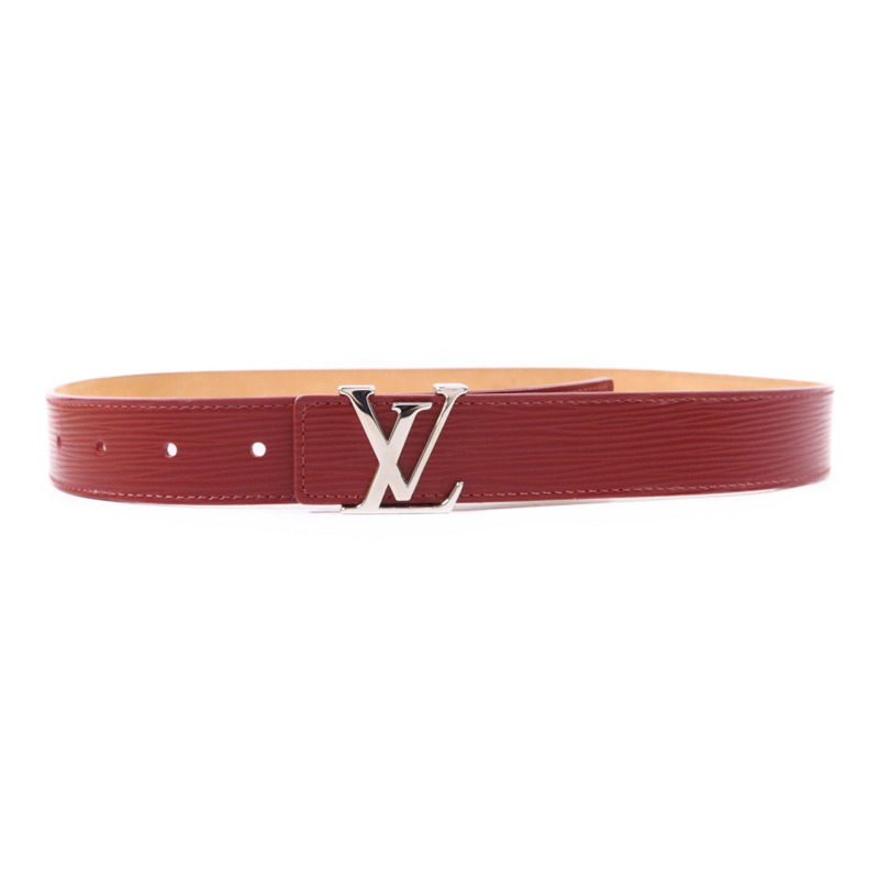 LOUIS VUITTON Epi Belt銀扣皮帶-1