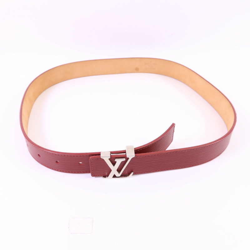 LOUIS VUITTON Epi Belt銀扣皮帶-2