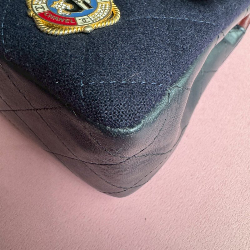 ❤️限量款 Chanel 海軍藍 海洋徽章系列coco25-3