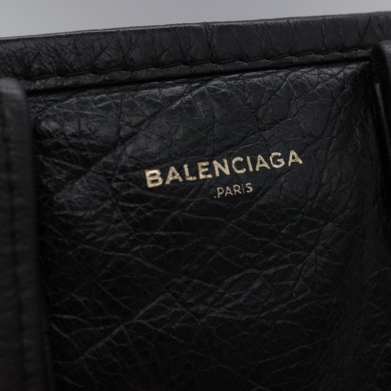 超級新【CP 精選🌟小編推薦】Balenciaga 巴黎世家 Bazar 黑色抓皺 羊皮 肩背包 托特包-7