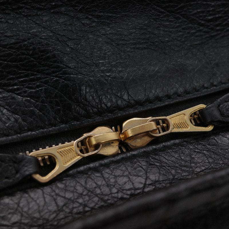 超級新【CP 精選🌟小編推薦】Balenciaga 巴黎世家 Bazar 黑色抓皺 羊皮 肩背包 托特包-12