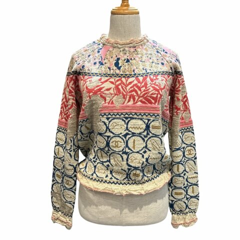 CHANEL 經典圖騰針織上衣｜精品感滿滿 | Size 38｜Made in Italy