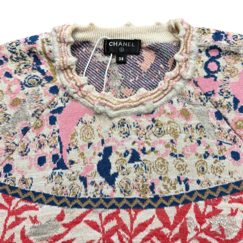 CHANEL 經典圖騰針織上衣｜精品感滿滿 | Size 38｜Made in Italy-3