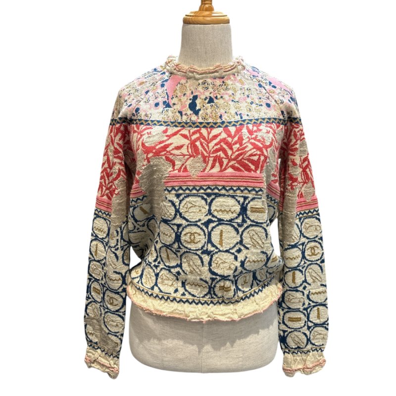 CHANEL 經典圖騰針織上衣｜精品感滿滿 | Size 38｜Made in Italy-8