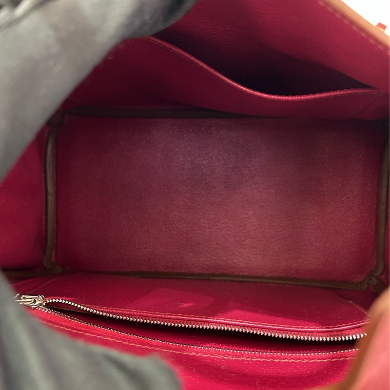 Hermes 酒紅銀釦BIRKIN25-7