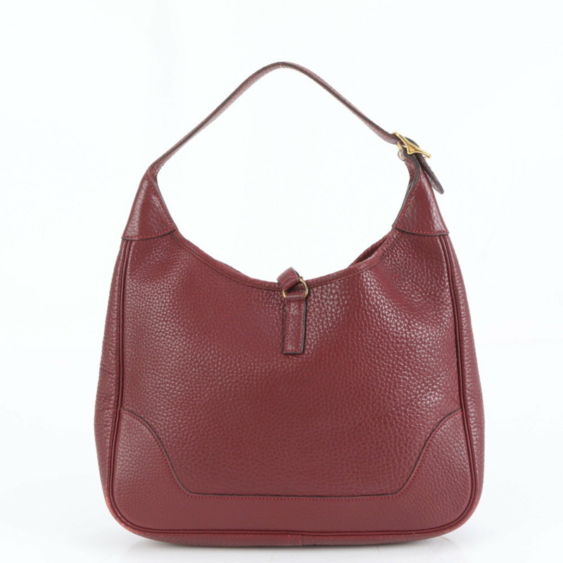 愛馬仕 Hermès Trim 31 〇P 錒刻皮革單肩包，金色五金配件，女士手提包-2