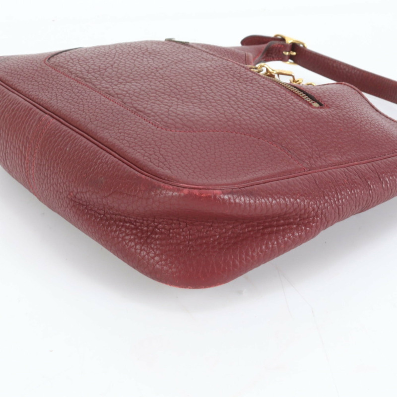 愛馬仕 Hermès Trim 31 〇P 錒刻皮革單肩包，金色五金配件，女士手提包-5