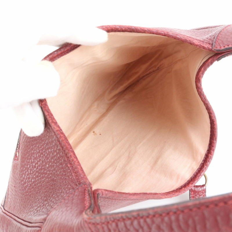 愛馬仕 Hermès Trim 31 〇P 錒刻皮革單肩包，金色五金配件，女士手提包-6